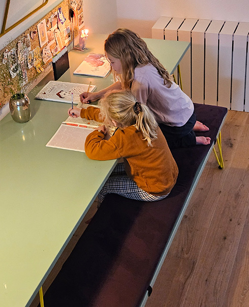 Maatkussens op een loungeset
